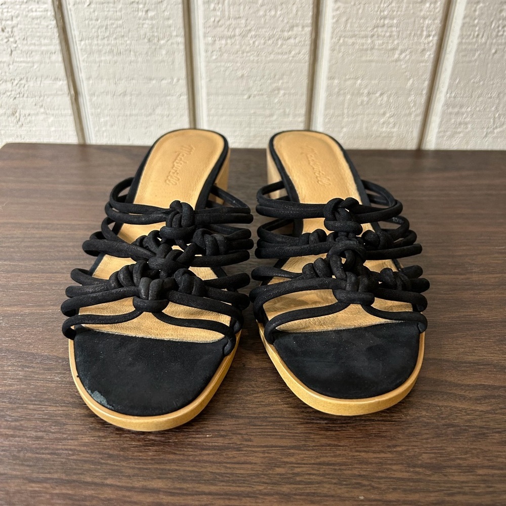 Madewell Dakota Strappy Sandals, size 7.  Scuff on toe area, see pictures. - Picture 2 of 8